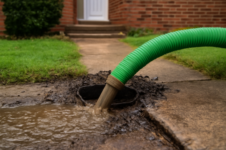 Clogged Drain Water Removal