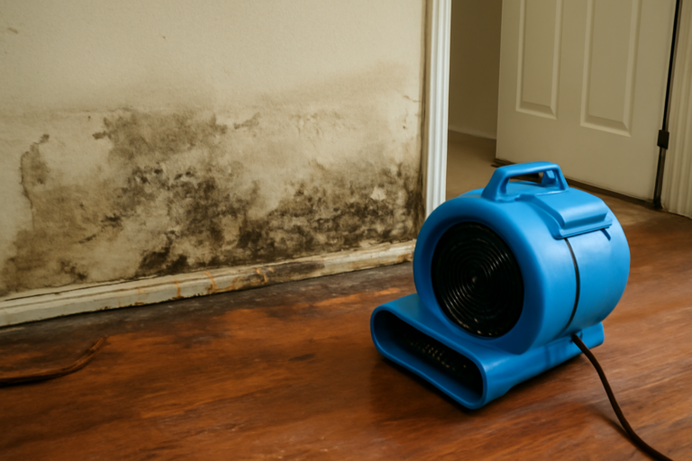 High-Velocity Air Mover Drying