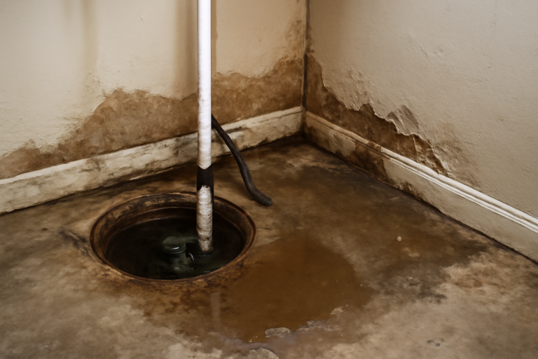 Sump Pump Overflow Water Removal